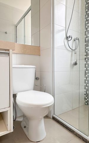 Apartamento para alugar com 59m², 3 quartos e 1 vaga Apartamento para alugar com 59m², 3 quartos e 1 vagaBanheiro da Suíte