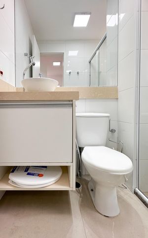 Apartamento para alugar com 59m², 3 quartos e 1 vaga Apartamento para alugar com 59m², 3 quartos e 1 vagaBanheiro da Suíte