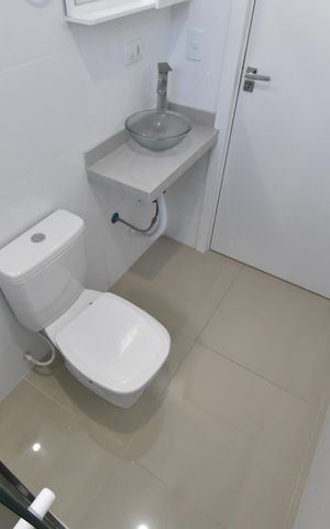 Studio para alugar com 30m², 1 quarto e sem vagaBanheiro do Studio