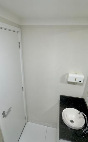 Studio para alugar com 30m², 1 quarto e 1 vaga Studio para alugar com 30m², 1 quarto e 1 vagaBanheiro
