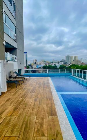 Studio para alugar com 30m², 1 quarto e 1 vaga Studio para alugar com 30m², 1 quarto e 1 vagaPiscina