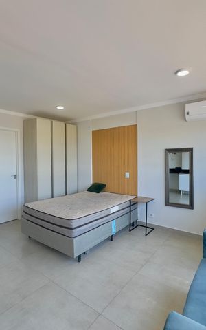 Studio para alugar com 30m², 1 quarto e 1 vaga Studio para alugar com 30m², 1 quarto e 1 vagaSala Quarto