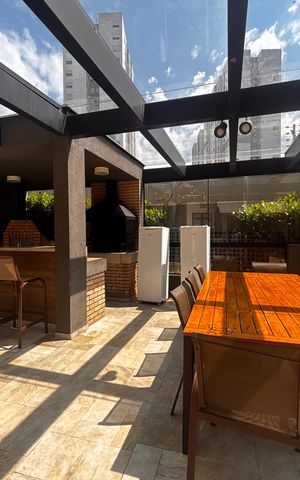 Apartamento para alugar com 41m², 1 quarto e 1 vaga Apartamento para alugar com 41m², 1 quarto e 1 vagaÁrea comum - Churrasqueira