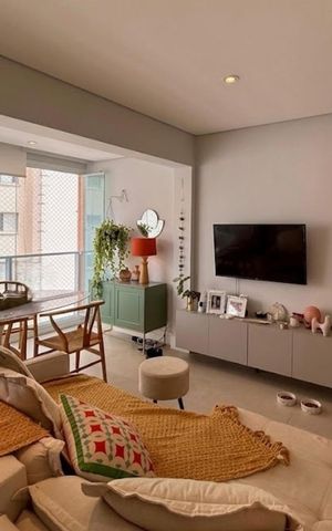 Apartamento à venda com 47m², 1 quarto e 1 vaga Apartamento à venda com 47m², 1 quarto e 1 vagaSala