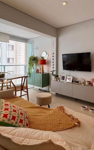 Apartamento à venda com 47m², 1 quarto e 1 vaga Apartamento à venda com 47m², 1 quarto e 1 vagaSala