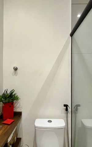Apartamento para alugar com 54m², 1 quarto e sem vaga Apartamento para alugar com 54m², 1 quarto e sem vagaBanheiro da suíte