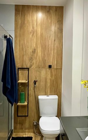 Apartamento para alugar com 54m², 1 quarto e sem vaga Apartamento para alugar com 54m², 1 quarto e sem vagaBanheiro social