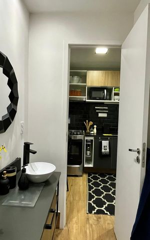 Apartamento para alugar com 54m², 1 quarto e sem vaga Apartamento para alugar com 54m², 1 quarto e sem vagaBanheiro social
