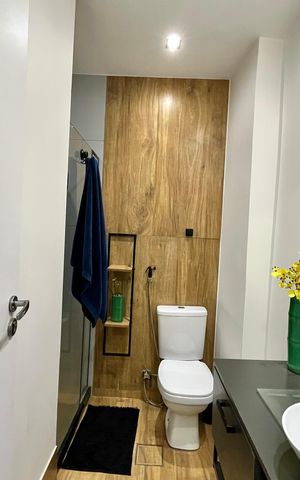 Apartamento para alugar com 54m², 1 quarto e sem vaga Apartamento para alugar com 54m², 1 quarto e sem vagaBanheiro social