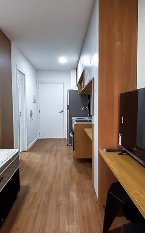 Studio à venda com 24m², 1 quarto e sem vaga