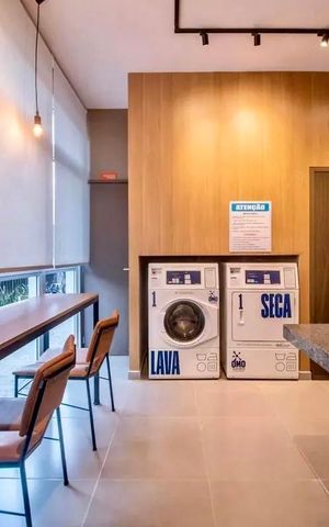 Apartamento para alugar com 28m², 1 quarto e sem vaga Apartamento para alugar com 28m², 1 quarto e sem vagaLavanderia