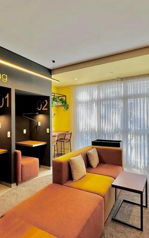 Apartamento para alugar com 28m², 1 quarto e sem vaga Apartamento para alugar com 28m², 1 quarto e sem vagaCoworking