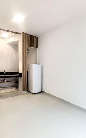Studio para alugar com 27m², 1 quarto e sem vaga Studio para alugar com 27m², 1 quarto e sem vagaSala