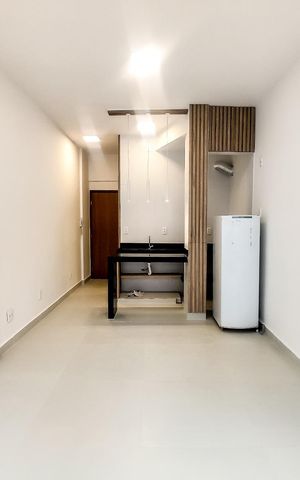 Studio para alugar com 27m², 1 quarto e sem vaga Studio para alugar com 27m², 1 quarto e sem vagaSala