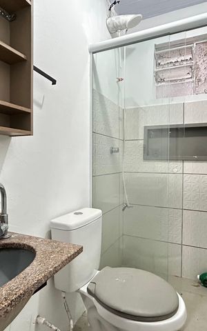 Apartamento para alugar com 75m², 2 quartos e 1 vagaBanheiro suíte 