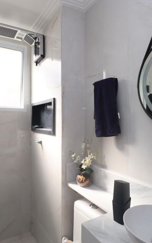 Apartamento para alugar com 40m², 2 quartos e 1 vaga Apartamento para alugar com 40m², 2 quartos e 1 vagaBanheiro