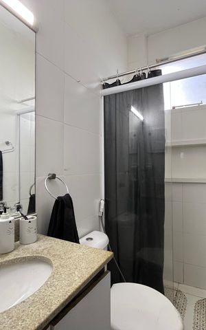 Apartamento à venda com 46m², 2 quartos e sem vaga Apartamento à venda com 46m², 2 quartos e sem vagaBanheiro