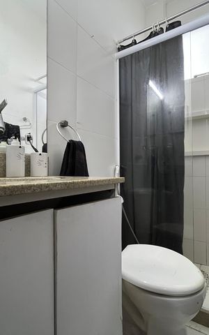 Apartamento à venda com 46m², 2 quartos e sem vaga Apartamento à venda com 46m², 2 quartos e sem vagaBanheiro