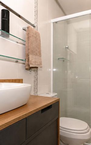 Apartamento para alugar com 37m², 1 quarto e sem vaga Apartamento para alugar com 37m², 1 quarto e sem vagaBanheiro