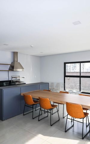 Studio para alugar com 24m², 1 quarto e sem vagaChurrasqueira