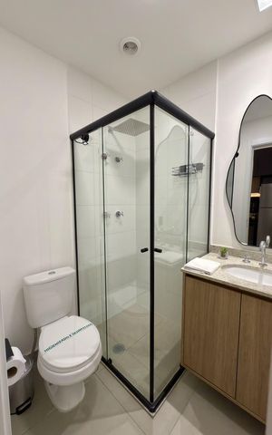 Studio à venda com 25m², 1 quarto e sem vaga Studio à venda com 25m², 1 quarto e sem vagaBanheiro