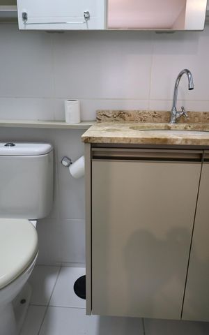Apartamento para alugar com 56m², 2 quartos e 1 vagaBanheiro da Suíte 1