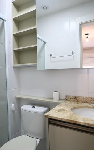 Apartamento para alugar com 56m², 2 quartos e 1 vagaBanheiro da Suíte 1