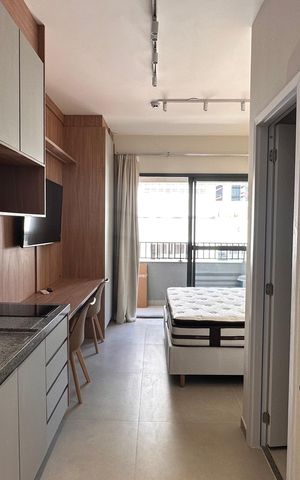 Studio para alugar com 23m², 1 quarto e sem vaga