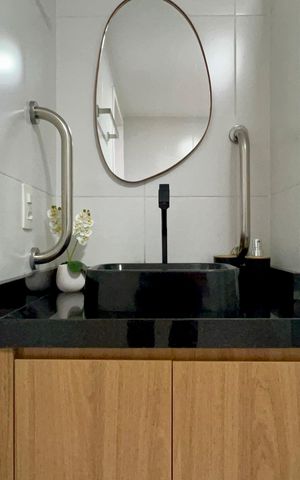 Studio para alugar com 30m², 1 quarto e sem vaga Studio para alugar com 30m², 1 quarto e sem vagaBanheiro