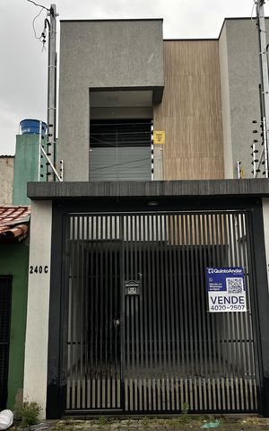 Casa à venda com 73m², 2 quartos e 1 vaga Casa à venda com 73m², 2 quartos e 1 vagaFachada+Placa