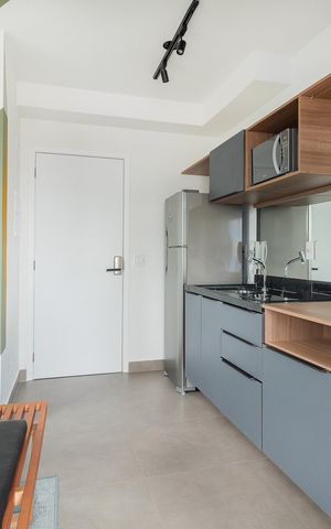 Studio para alugar com 28m², 1 quarto e sem vaga
