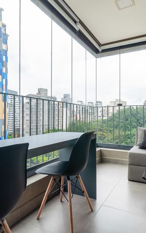 Studio para alugar com 28m², 1 quarto e sem vaga