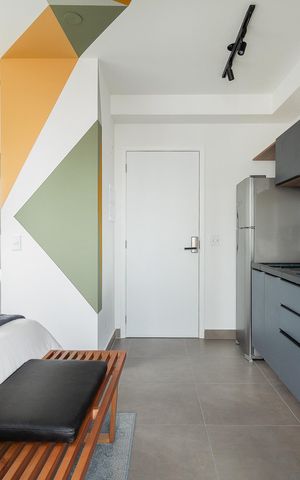 Studio para alugar com 28m², 1 quarto e sem vaga