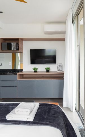 Studio para alugar com 28m², 1 quarto e sem vaga
