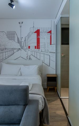 Studio para alugar com 25m², 1 quarto e 1 vaga