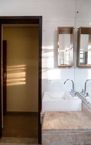 Casa para alugar com 150m², 3 quartos e 2 vagasBanheiro do Quarto 3 suíte 