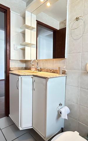 Apartamento para alugar com 110m², 3 quartos e 1 vaga Apartamento para alugar com 110m², 3 quartos e 1 vagaBanheiro suíte