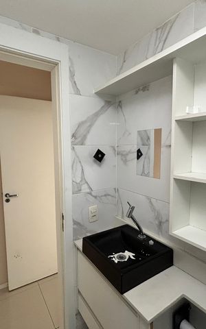 Apartamento para alugar com 56m², 2 quartos e sem vagaBanheiro da Suíte 