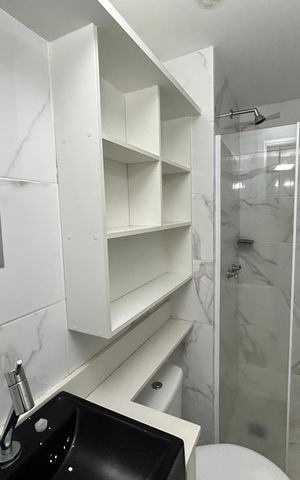 Apartamento para alugar com 56m², 2 quartos e sem vagaBanheiro da Suíte 