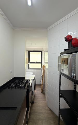 Apartamento para alugar com 44m², 1 quarto e 1 vaga Apartamento para alugar com 44m², 1 quarto e 1 vagaCozinha e Área de Serviço