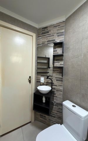 Apartamento para alugar com 44m², 1 quarto e 1 vaga Apartamento para alugar com 44m², 1 quarto e 1 vagaBanheiro Social