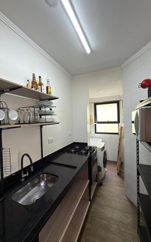 Apartamento para alugar com 44m², 1 quarto e 1 vaga Apartamento para alugar com 44m², 1 quarto e 1 vagaCozinha e Área de Serviço