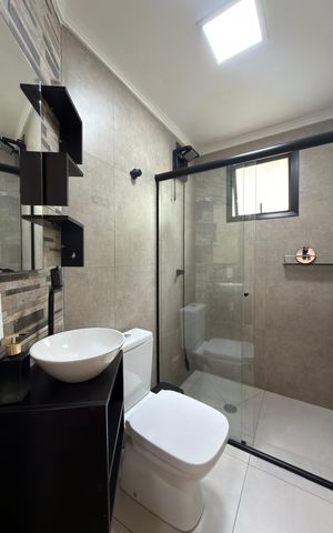 Apartamento para alugar com 44m², 1 quarto e 1 vaga Apartamento para alugar com 44m², 1 quarto e 1 vagaBanheiro Social