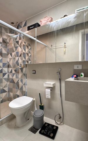 Apartamento à venda com 58m², 2 quartos e 1 vagaBanheiro Social