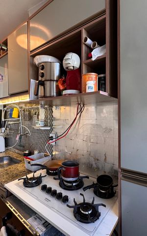 Apartamento à venda com 58m², 2 quartos e 1 vagaCozinha e Área de Serviço