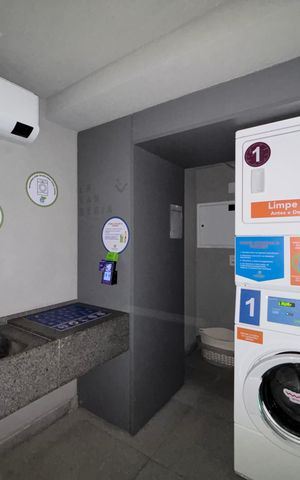 Studio para alugar com 28m², 1 quarto e sem vaga Studio para alugar com 28m², 1 quarto e sem vagaLavanderia