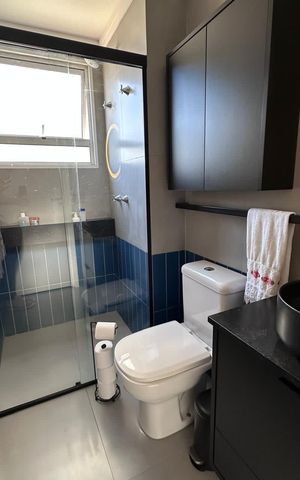 Apartamento à venda com 80m², 3 quartos e 2 vagas Apartamento à venda com 80m², 3 quartos e 2 vagasBanheiro 2