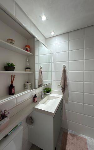 Apartamento à venda com 113m², 3 quartos e 2 vagas Apartamento à venda com 113m², 3 quartos e 2 vagasQuarto 1 - Suíte Banheiro