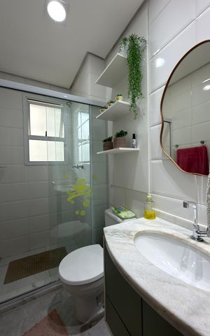 Apartamento à venda com 113m², 3 quartos e 2 vagas Apartamento à venda com 113m², 3 quartos e 2 vagasBanheiro Social