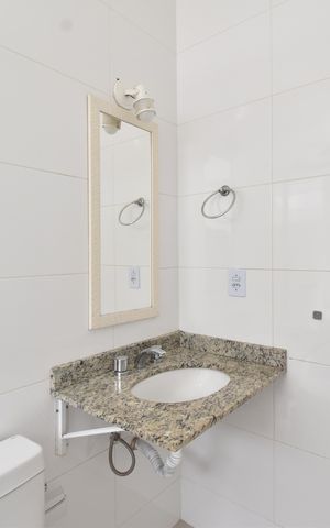Casa de condomínio para alugar com 96m², 3 quartos e 5 vagasBanheiro da Suíte